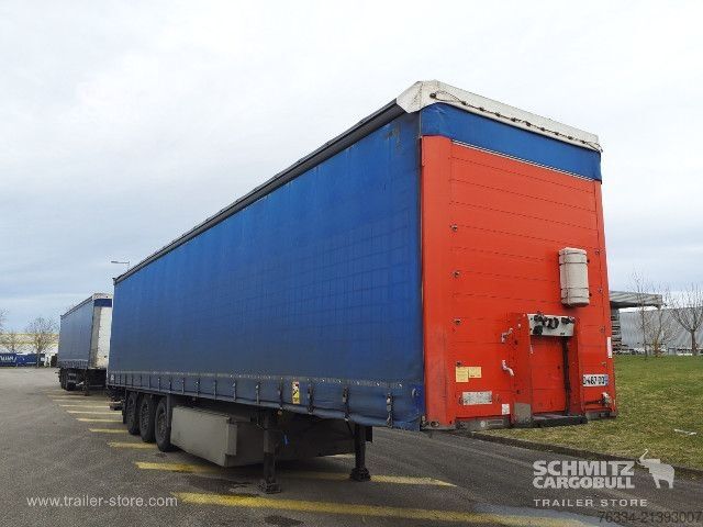 Brandalı açık yarı römork Schmitz Cargobull Semitrailer Curtainsider Standard Hayon