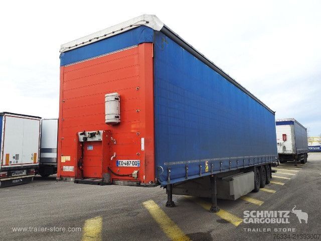 Brandalı açık yarı römork Schmitz Cargobull Semitrailer Curtainsider Standard Hayon