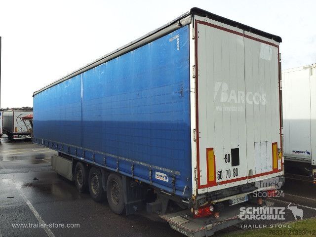 Brandalı açık yarı römork Schmitz Cargobull Semitrailer Curtainsider Standard Hayon