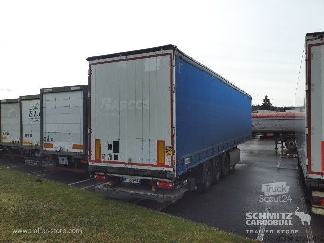 Brandalı açık yarı römork Schmitz Cargobull Semitrailer Curtainsider Standard Hayon