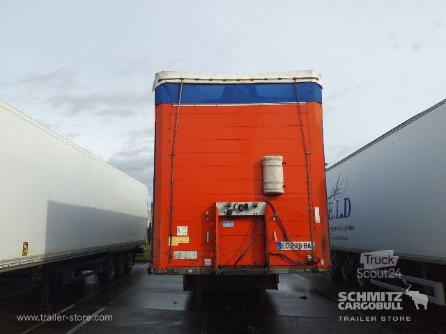 Brandalı açık yarı römork Schmitz Cargobull Semitrailer Curtainsider Standard Hayon