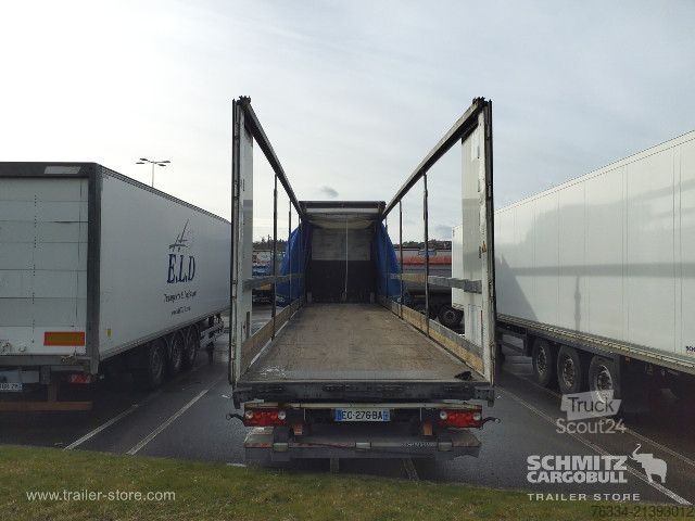 Brandalı açık yarı römork Schmitz Cargobull Semitrailer Curtainsider Standard Hayon