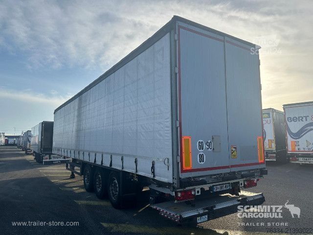 Brandalı açık yarı römork Schmitz Cargobull Semitrailer Curtainsider Standard Hayon