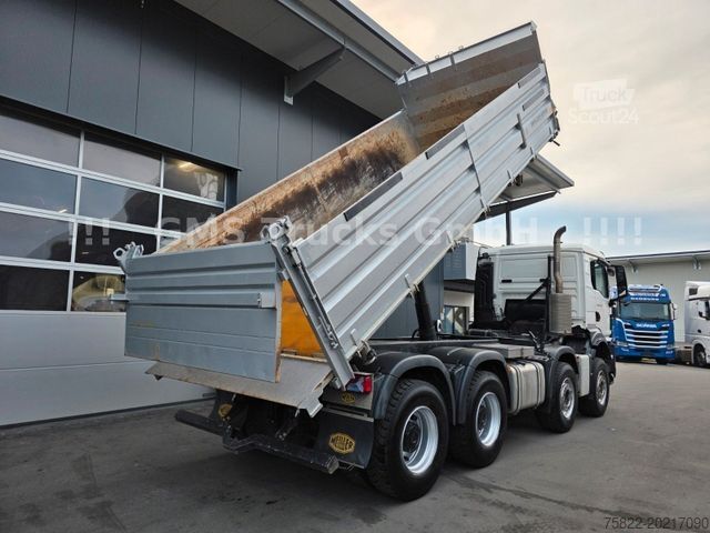 Dreiseitenkipper LKW MAN TGS 35.470 / 8X4 / Meiller / Bordmatik