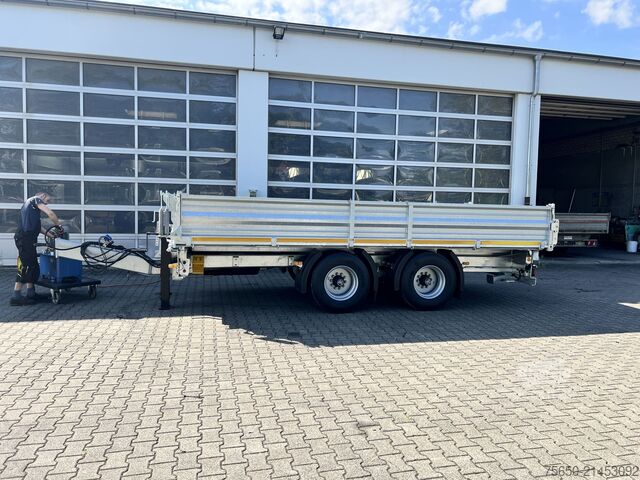 Kiepaanhangwagen Möslein TTD 19 B  19 t Tandemkipper- Tieflader hydraulischer Klappe Breitbereifung