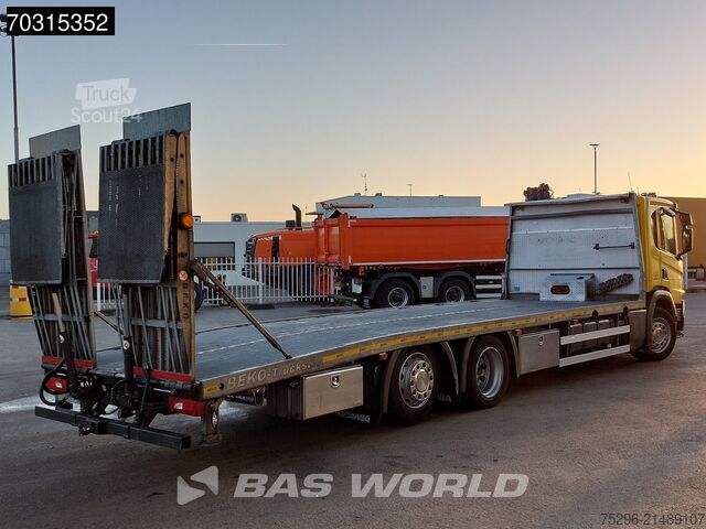 Furgone trasportatore di auto Scania P410 6X2 8,75m Machine Transporter Ramps Full A...