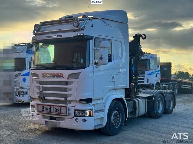 Vrachtwagen met kraan Scania R580 6x2 Crane Tractor with 30 tm Effer Crane WATC