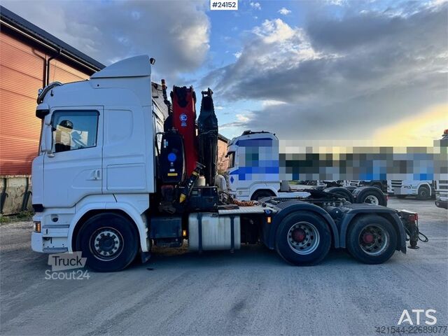 Vrachtwagen met kraan Scania R580 6x2 Crane Tractor with 30 tm Effer Crane WATC