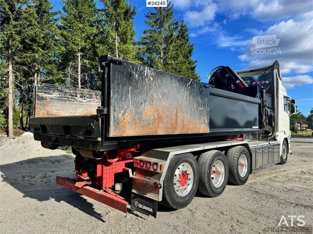 Vrachtwagen met kraan Scania R730 8x4 Tridem Hook/Crane Truck with Body and Str