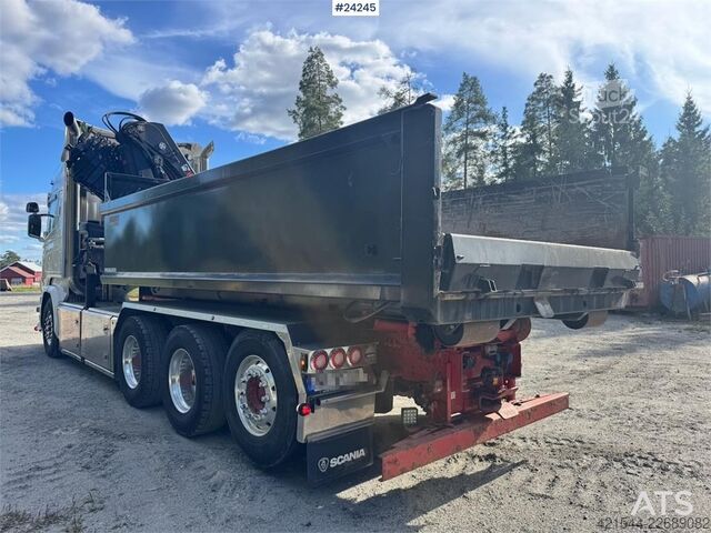 Vrachtwagen met kraan Scania R730 8x4 Tridem Hook/Crane Truck with Body and Str