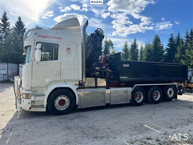 Vrachtwagen met kraan Scania R730 8x4 Tridem Hook/Crane Truck with Body and Str