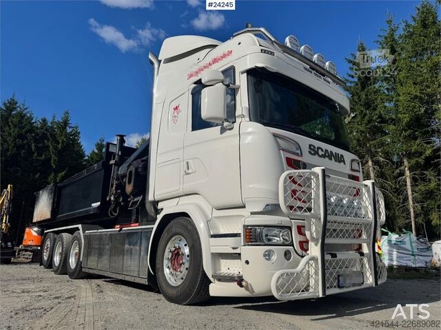 Vrachtwagen met kraan Scania R730 8x4 Tridem Hook/Crane Truck with Body and Str