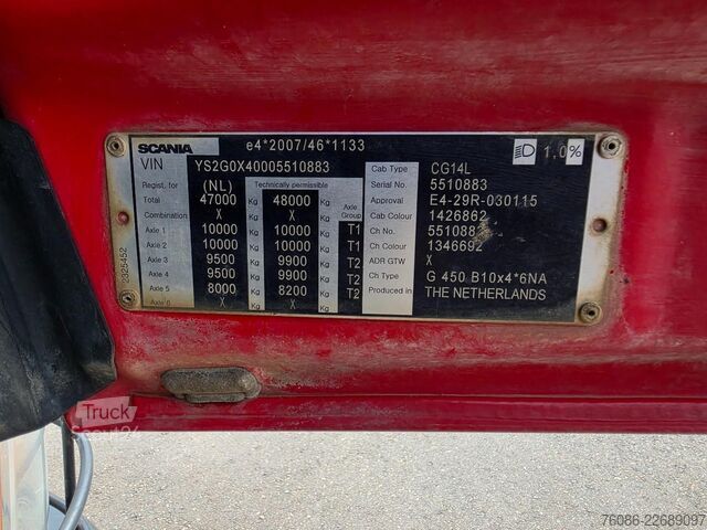Volquete Scania G450 XT!!10x4 !!AJK KIPPER!!MILIEUKAP!!