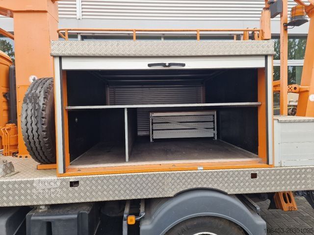 Φορτηγό με πλατφόρμα εργασίας MAN TGL 8.180 Doka 6 Sitzer Ruthmann Hubbühne