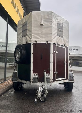 Atrelado de transporte de cavalos Alf ALF 2,0t Pferde- Viehanhänger  Holz