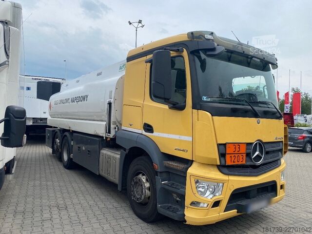 Tanker Mercedes-Benz Actros 2540 / fuel tanker 20 m3 / steere