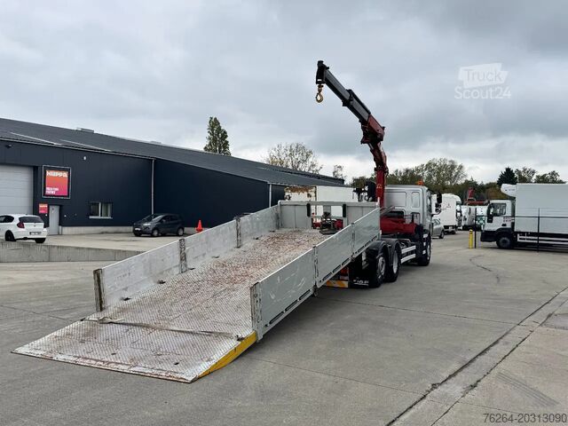 Bergungsfahrzeug DAF CF 75.310 SCHUIFPLATEAU+LAADKRAAN TOPSTAAT