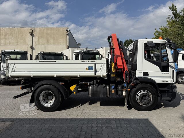 Teherautóra szerelt daru Iveco EuroCargo 180-320 Kipper mit Kran Palfinger 12.501