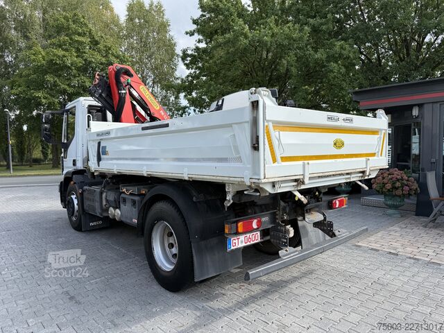 Teherautóra szerelt daru Iveco EuroCargo 180-320 Kipper mit Kran Palfinger 12.501
