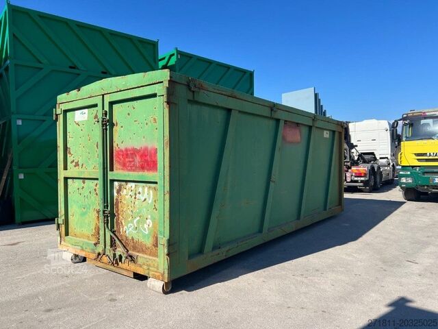 Hákový kontajner  CONTAINER SCARRABILE USATO CON COPERCHIO