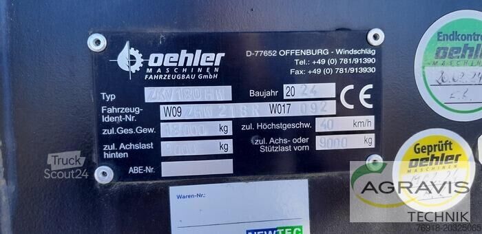 Kippanhänger Oehler OL ZDK/HW 180