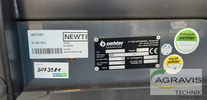 Kippanhänger Oehler OL ZDK 180 U