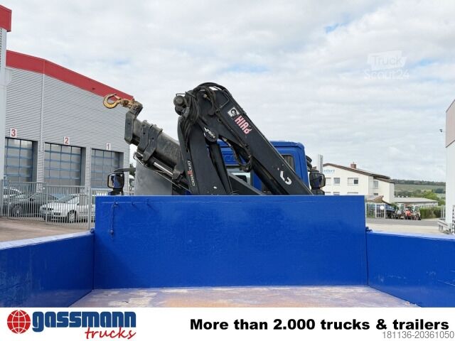 Tipper truck Iveco EuroCargo ML120E28K 4x2 mit Kran Hiab XS088 ES-3
