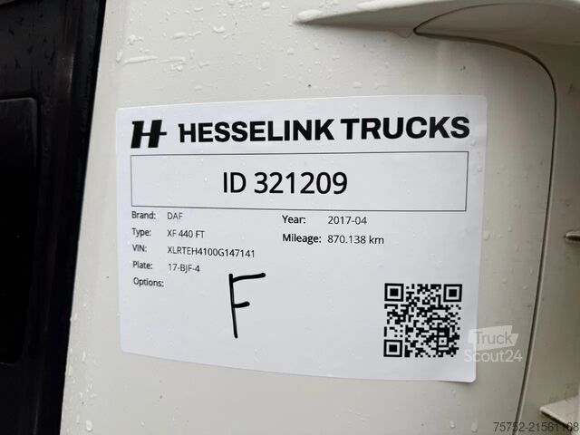 Standard-SZM DAF XF 440 SSC Super Space Standairco 2x tank ACC N...