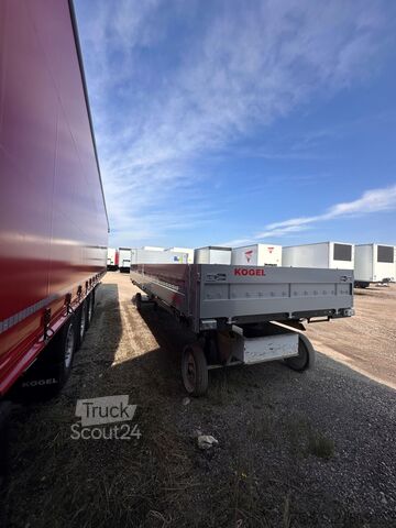 Εναλλάξιμο αμάξωμα με επίπεδη πλατφόρμα και μουσαμά Kögel BDF-System, 7.450 mm lang, mit Heckklappe