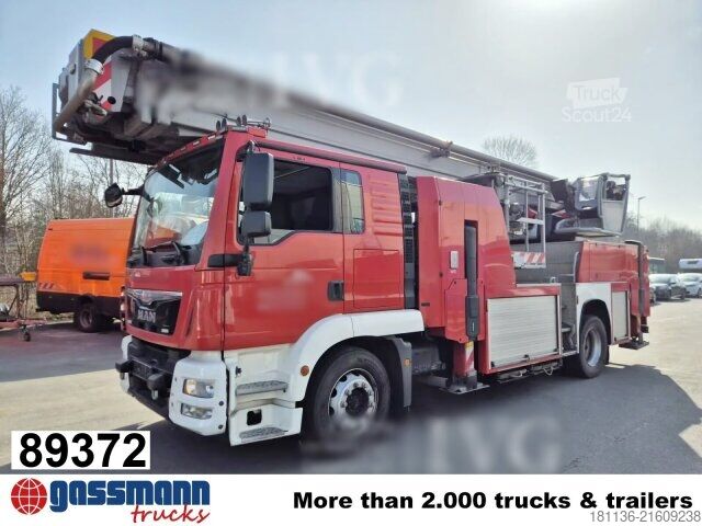 Brannbil MAN TGM 18.340 4x2 BL, Navi, Ziegler Aufbau, Bronto