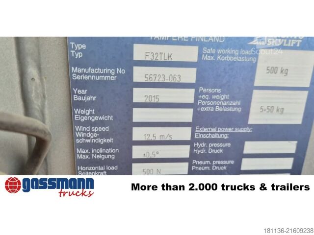 Brannbil MAN TGM 18.340 4x2 BL, Navi, Ziegler Aufbau, Bronto