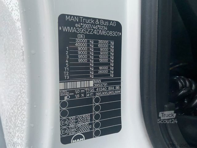 Φορτηγό κουτί (κουρμπαριστό) MAN TGS 41.540 8x4 BB + Anhänger ZUG | Messwagen