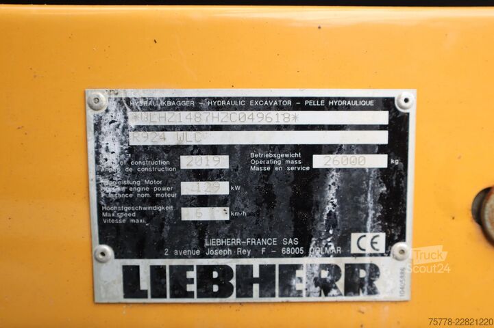 ερπυστριοφόρος εκσκαφέας Liebherr R924 WLC | ROTOTILT R8 | BUCKET |