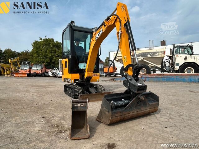 Minirýpadlo JCB 15C-1/SW/2xLöffel/1,7 t/Schwenkarm