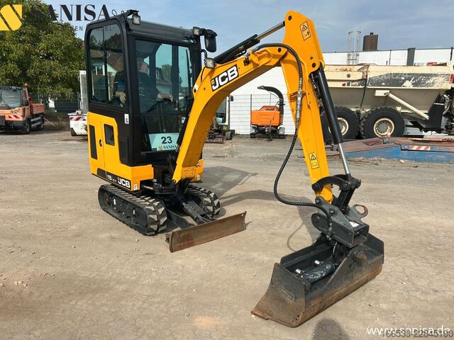 Minirýpadlo JCB 15C-1/SW/2xLöffel/1,7 t/Schwenkarm