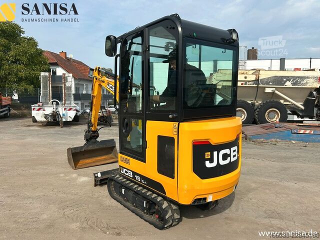 Minirýpadlo JCB 15C-1/SW/2xLöffel/1,7 t/Schwenkarm