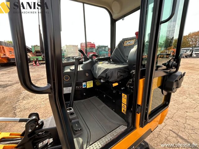 Minirýpadlo JCB 15C-1/SW/2xLöffel/1,7 t/Schwenkarm