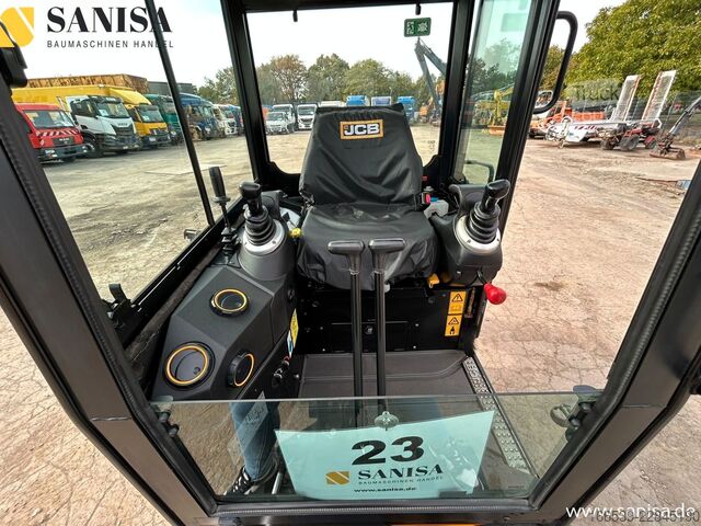 Minirýpadlo JCB 15C-1/SW/2xLöffel/1,7 t/Schwenkarm