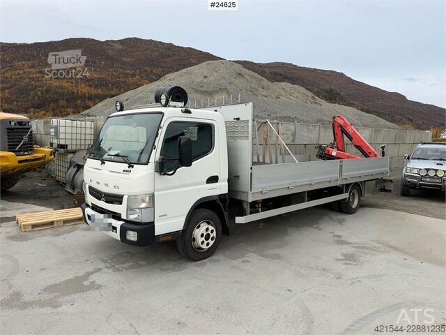 Žeriavové vozidlo Mitsubishi Fuso Canter 4x2 with rear-mounted crane. Recently