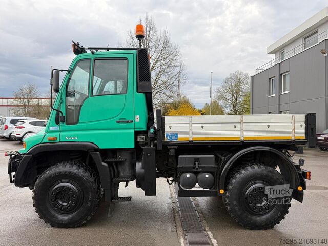 Veicolo commerciale Mercedes-Benz Unimog U400 2xHydraulik+2xDruckluft Kamera AHK