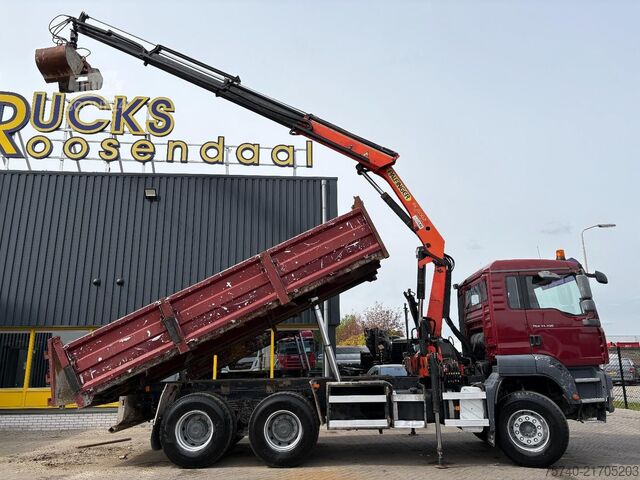 Jeřábové vozidlo MAN TGA 33.390 + 6x4 + PK15002 + TIPPER + MANUAL + ...