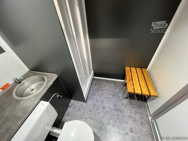 Remorcă cu baie și duș Rosemeier Badanhänger Trio silver Bad- und Duschanhänger