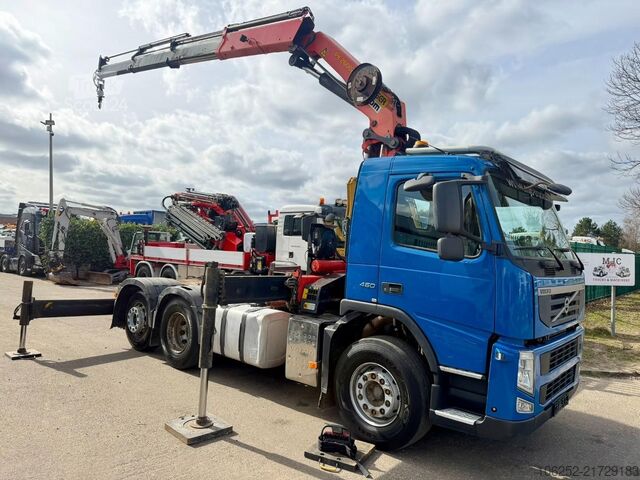 Camião-grua Volvo FM 450 6x2 ZSM + KRAN PALFINGER PK26002 (3x) + ...
