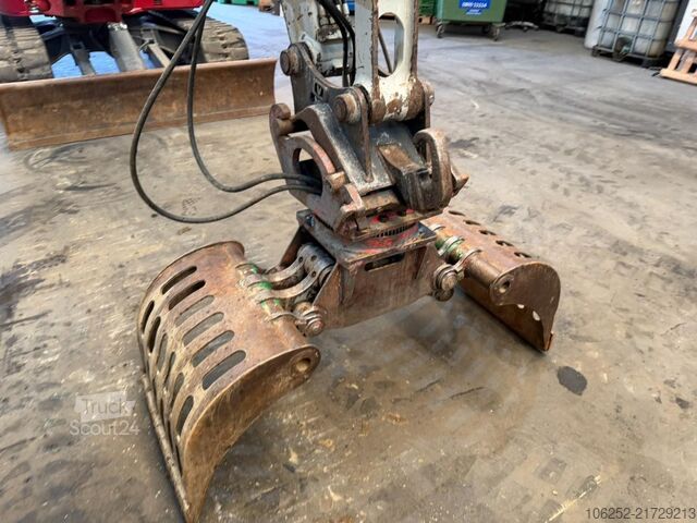 Miniekskavators Takeuchi TB290 *3075h* + SORTEERGRIJPER / SORTING GRAB +...