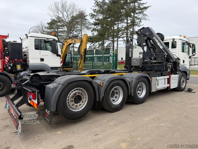 Kablio rankenos sistema MAN TGS 35.400 8x4 HOOKLIFT + CRANE HIAB 244 EP-4 H...