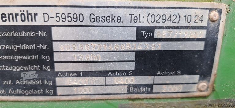 Camião basculante Blomenröhr Kipper 2 Achser