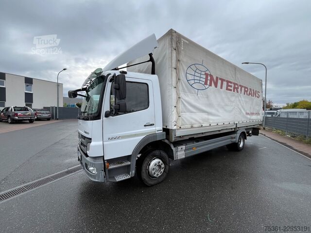 Tovorno vozilo s ravno platformo in ponjavo MERCEDES-BENZ Atego 1222 Pritsche & Plane mit LBW AHK Schalter