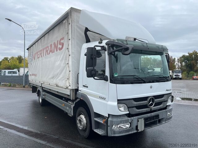 Tovorno vozilo s ravno platformo in ponjavo MERCEDES-BENZ Atego 1222 Pritsche & Plane mit LBW AHK Schalter