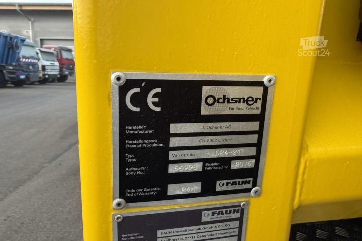 Camion à ordures Scania P360LB 6x2 Faun / Swiss-Vehicle