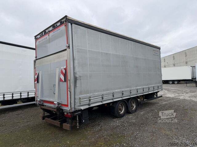 Åpen tilhenger med presenning Möslein TPS 105 D-L  Tandemplane Ladebordwand + Durchladbar